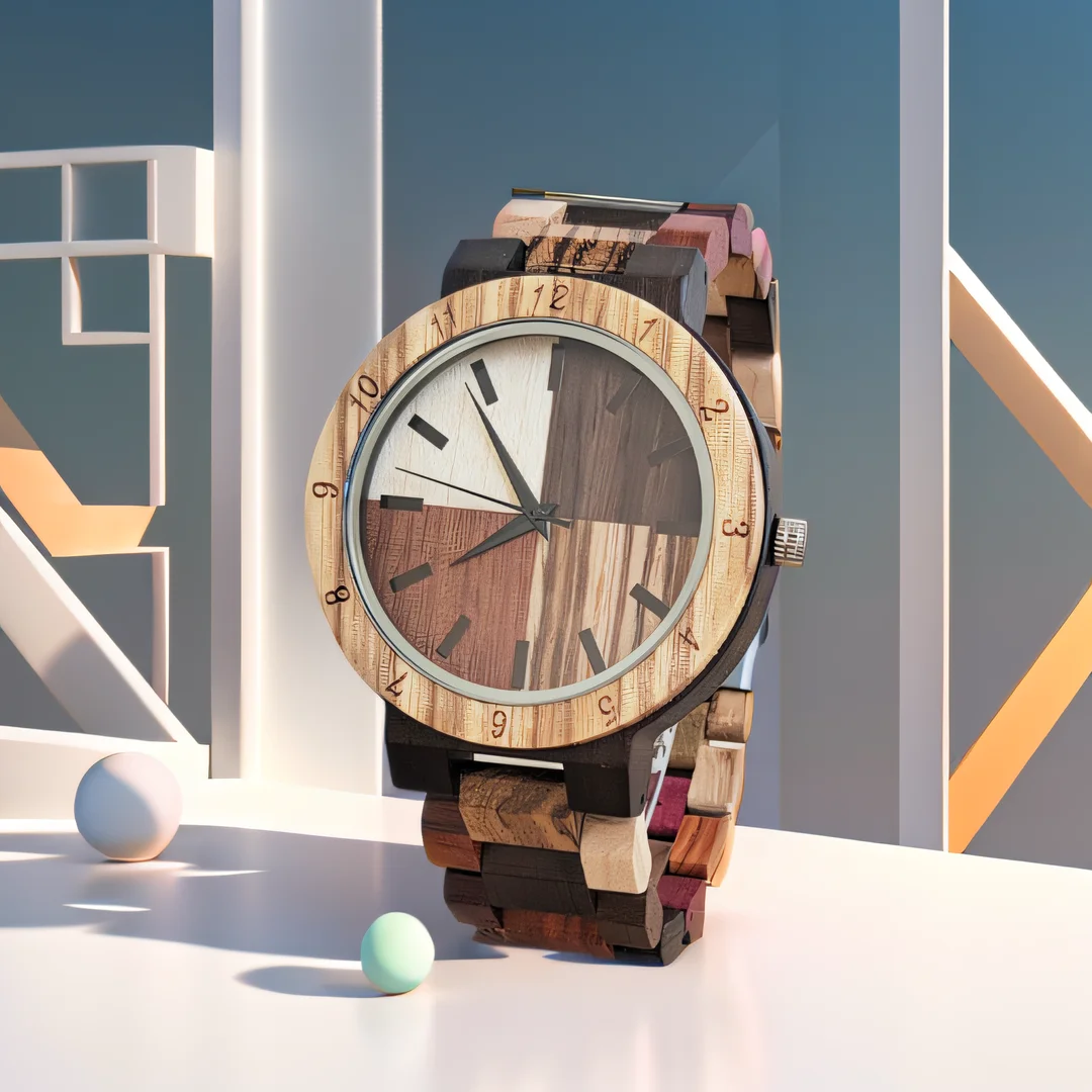 

Men's Wrist Watch for Men Personalised Clock Colorful Wooden Timepieces Wood Watches reloj masculinoLogo Customize Dropshipping