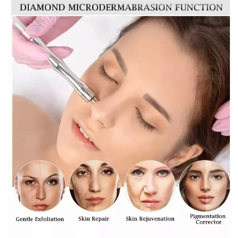 Diamond-Machine de soins de la peau 3 en 1, microdermDelhi, extinction des points noirs, aspirateur, vaporisateur, équipement de salon à domicile