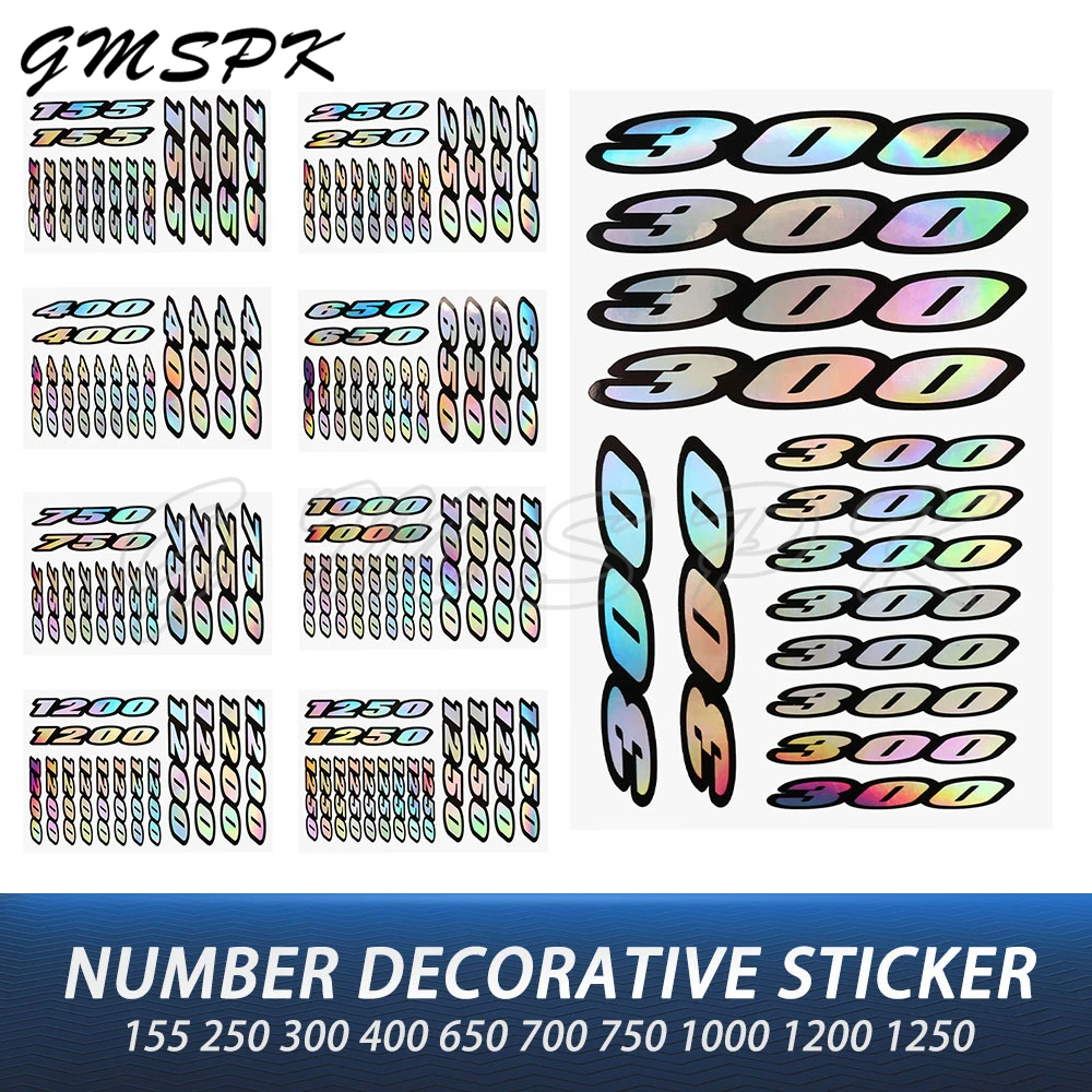 

Laser Motorcycle Stickers Motorbike 155-1250 Decorative Decal Universal Fit for Honda Kawasaki KTM Harley BMW Suzuki Yamaha