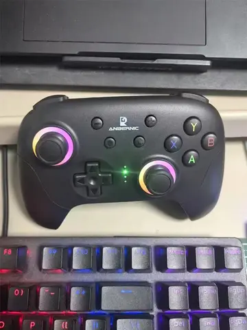 ANBERNIC RG P01 Retro Games Controller Wired/Wireless Bluetooth RGB Hall Effect Joystick XBOX Gamepad for PC Android IOS Steam