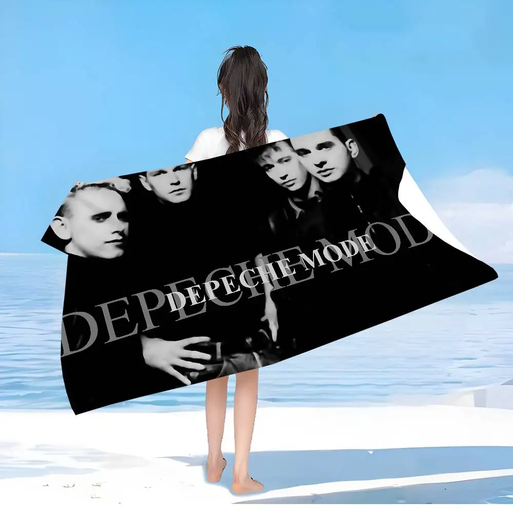 D-Depeche M-Mode Microfiber Blanket Quick Drying Beach Towels Oversized Printing Super Absorbent Pool Towel Blanket