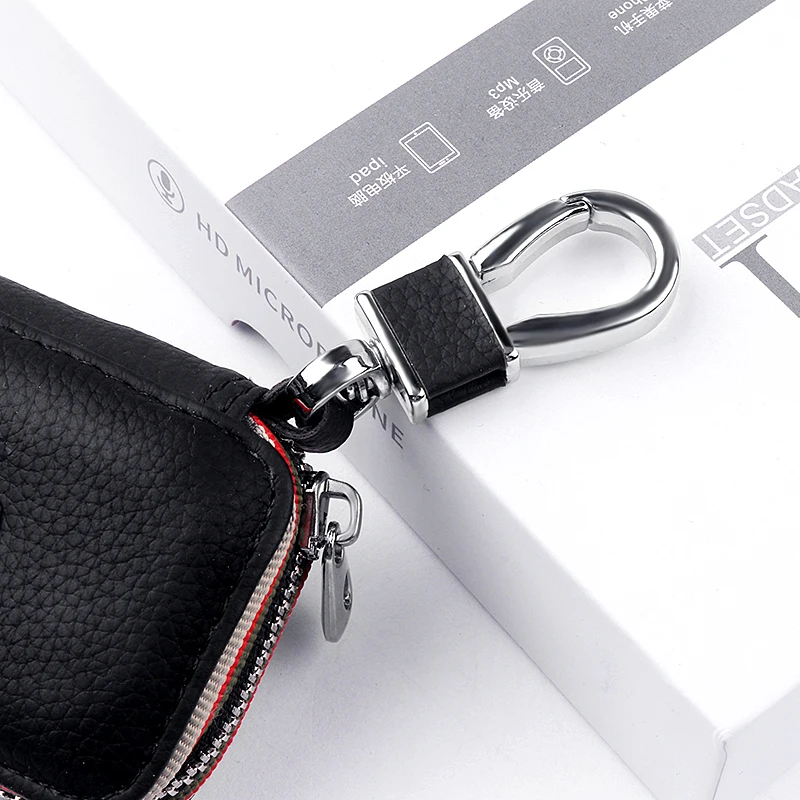 1PC Leather Key-Wallet Car Emblem Car Key-Bag Multi Key-Case Key-Holders For Mazda 3 Alexa CX30 CX-30 CX-5 CX5 CX-3 CX8 CX-8 CX9