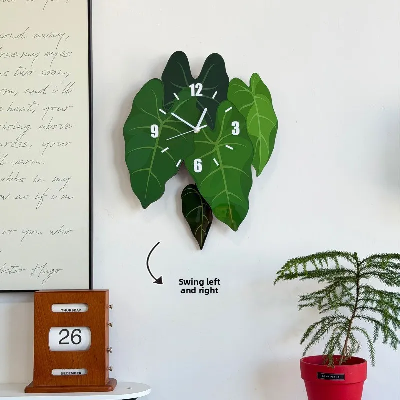Bedroom Decoration: Silent Clock Table, Living Room Creation: Wobbly Leaf Wall Hanging