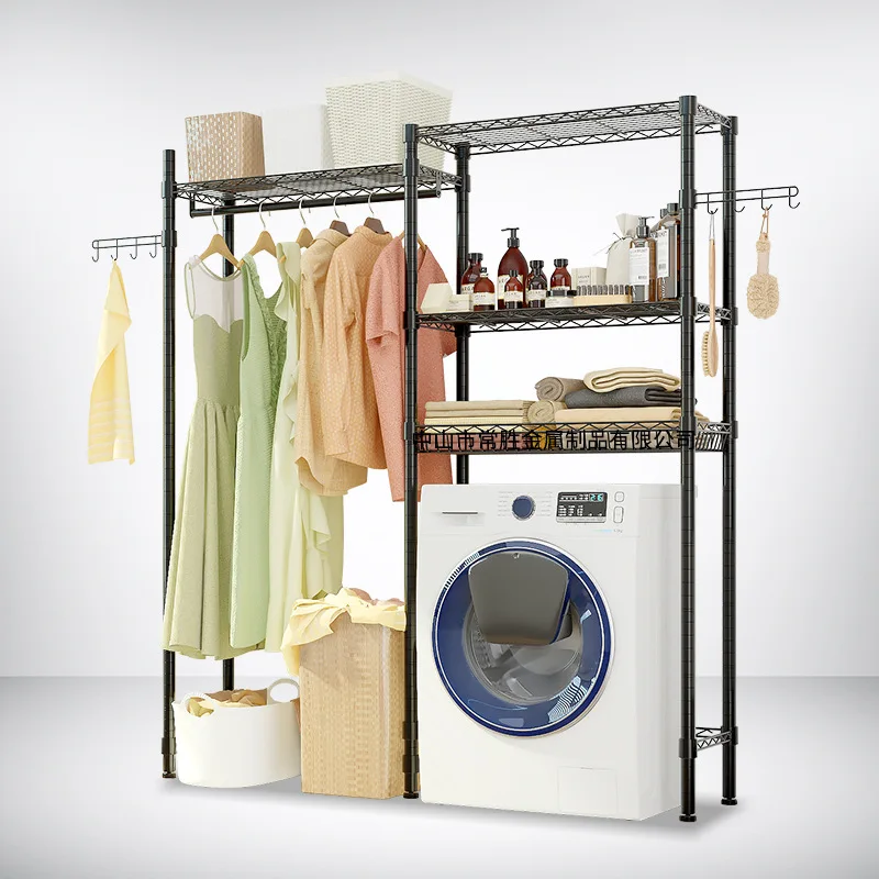 Balcony Washing Machine Storage Shelf Toilet Toilet Floor to Floor Toilet Storage Cabinet Roller Pulsator Flip