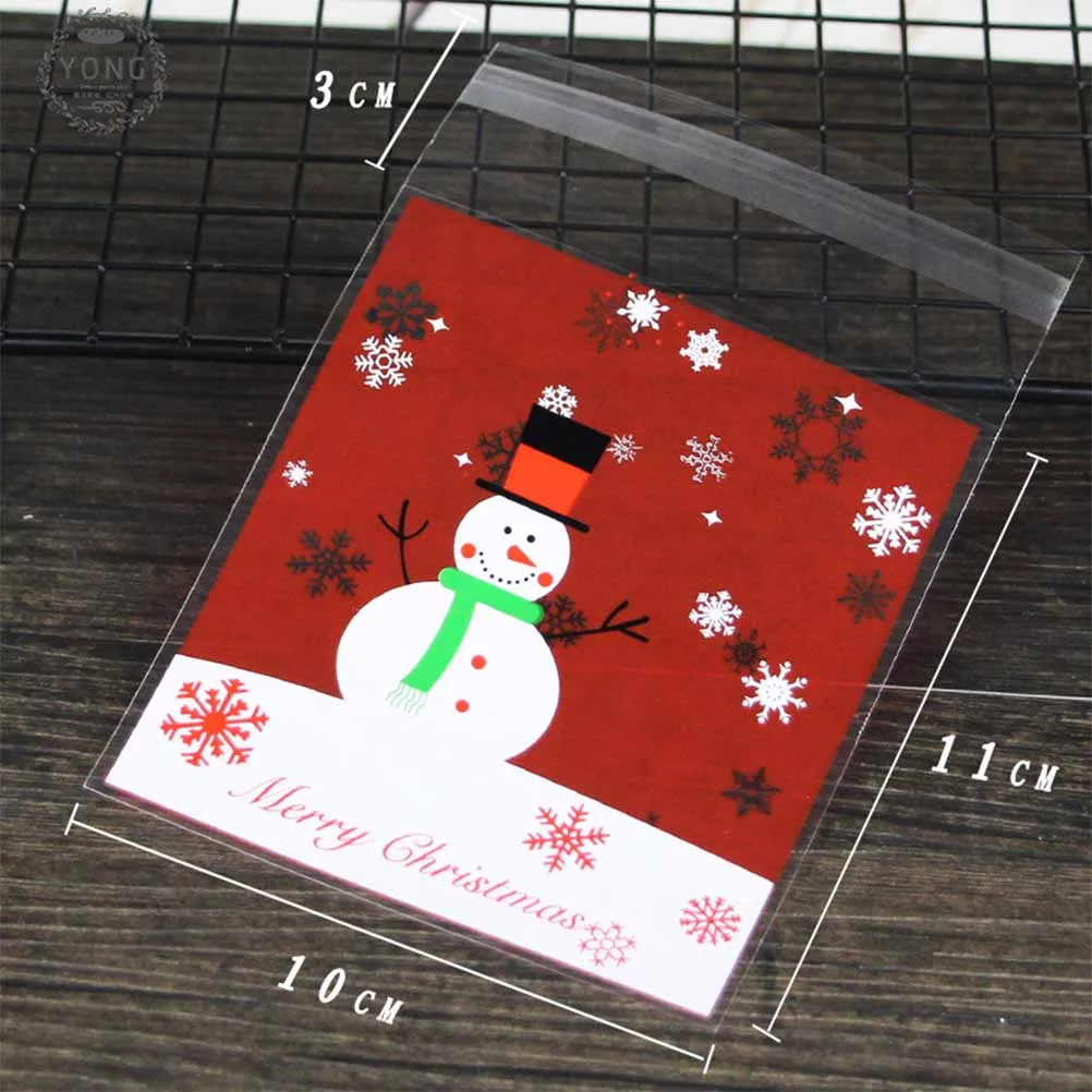 

Christmas Wrapping Bag Baked Goods Bags Heat Seal Cookie Food Packaging Package