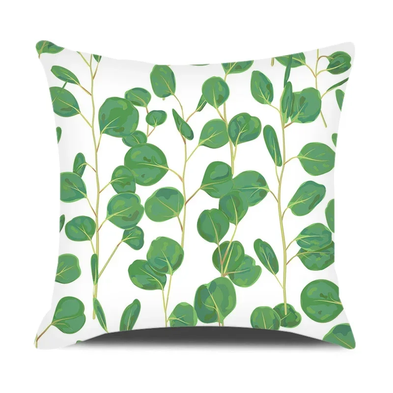 Green Yellow Plaid throw pillow cover with short plush print for living room sofa decoration cushion cover pillow covers