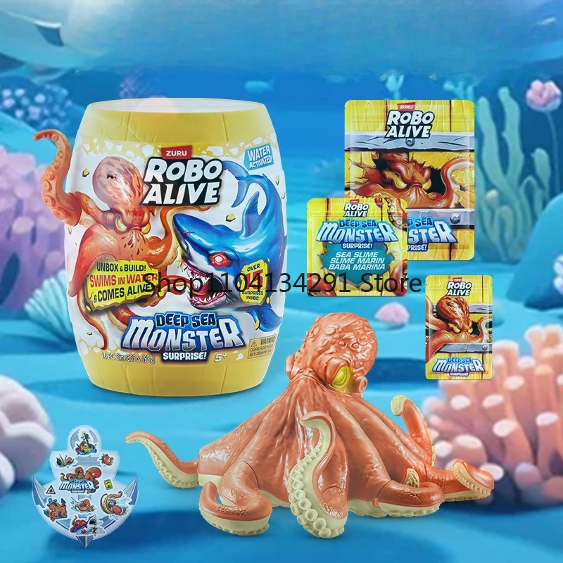 Nouvelle Surprise ZURU Robo Alive série bionique monstre de la mer profonde Megalodon requin nouvelle tendance jouer boîte aveugle enfants jouet garçon cadeau