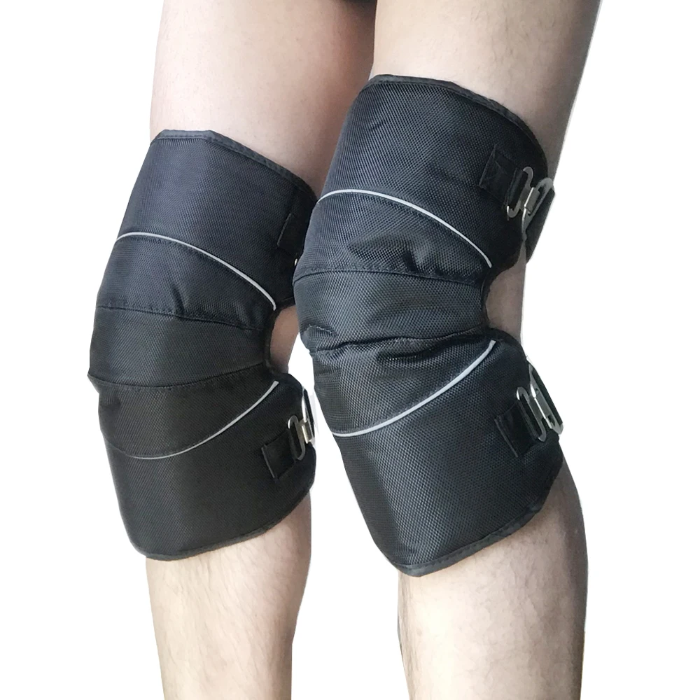 Udoarts Thermal Wool Knee Brace/Knee Warmers/Leg Warmers With Adjustable Elastic Straps (Oxford Version)(1 Pair)