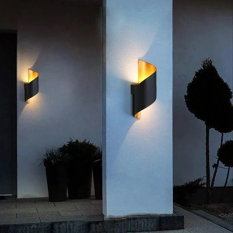 

Nordic Spiral Design LED Wall Lamp 10W Waterproof Modern Sconce Light Indoor Outdoor Home Bedroom Corridor Decoration
