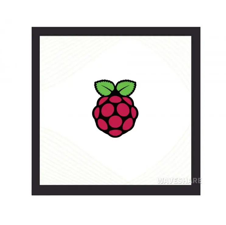 Waveshare 4inch Square Capacitive Touch Screen LCD (C) for Raspberry Pi, 720×720, DPI, IPS, Toughened Glass Cover, Low Power