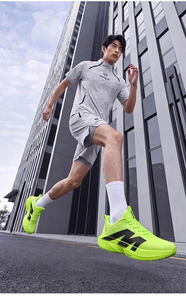 Marathon-Laufschuhe Herren Sneakers mit Carbonplatte Outdoor-Sport Atmungsaktiv Leichtgewicht Damen Bequeme Athletische Sneakers Prime – Detail 26