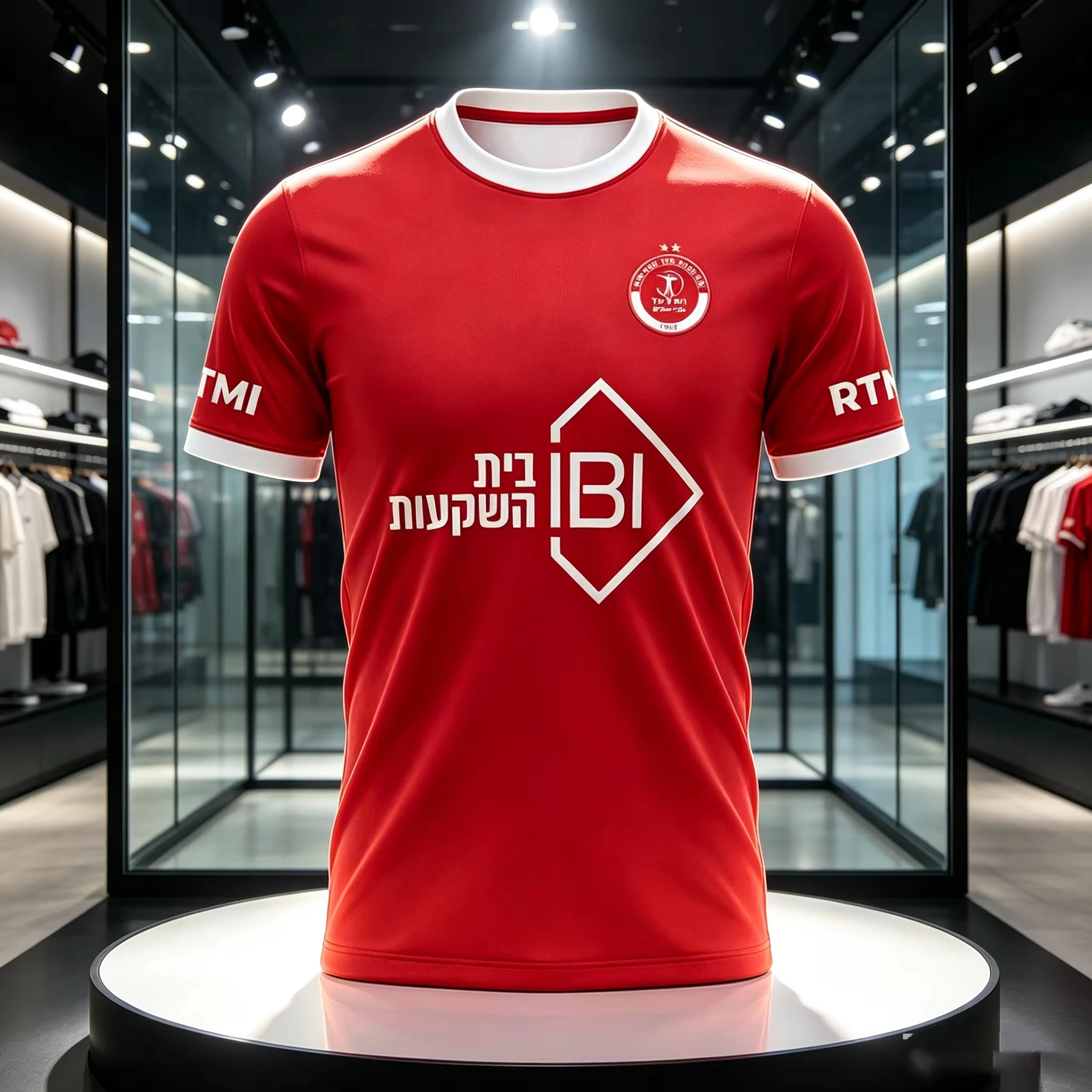2026-27 New Men's Hapoel Tel Aviv Jersey Breathable Casual Sports T-Shirt Soccer Training Top Unisex Fan Match Sports Clothing