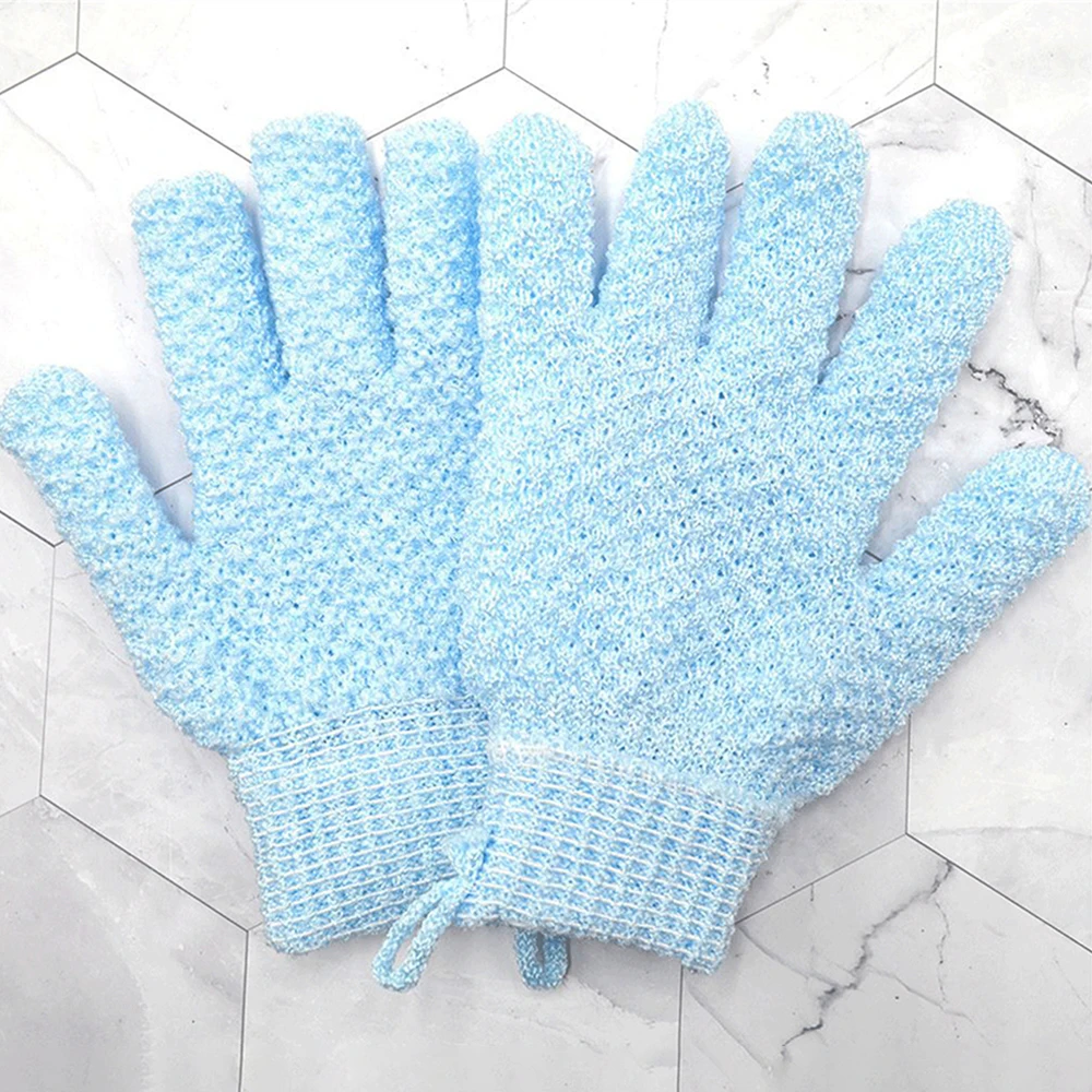 1PC Bath Gloves Shower Cleaning Glove SPA Foam Rubbing Mud Peeling Exfoliating Gloves Bathing Massage Gloves Bathroom Supplies