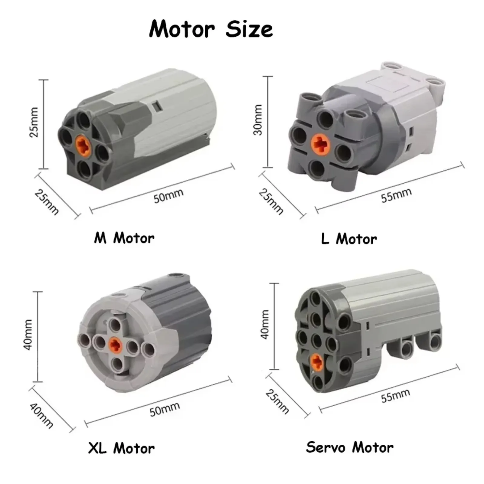 MOC Technical High-Speed PF Motor Kit Compatible with legoeds 8883/88003 Building Blocks