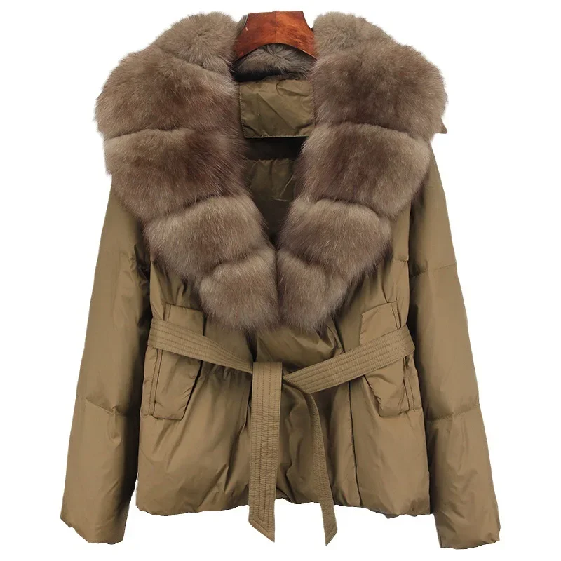 Women's Down Jacket Short Down Jacket Women's Waist Up White Duck Down Warm Jacket