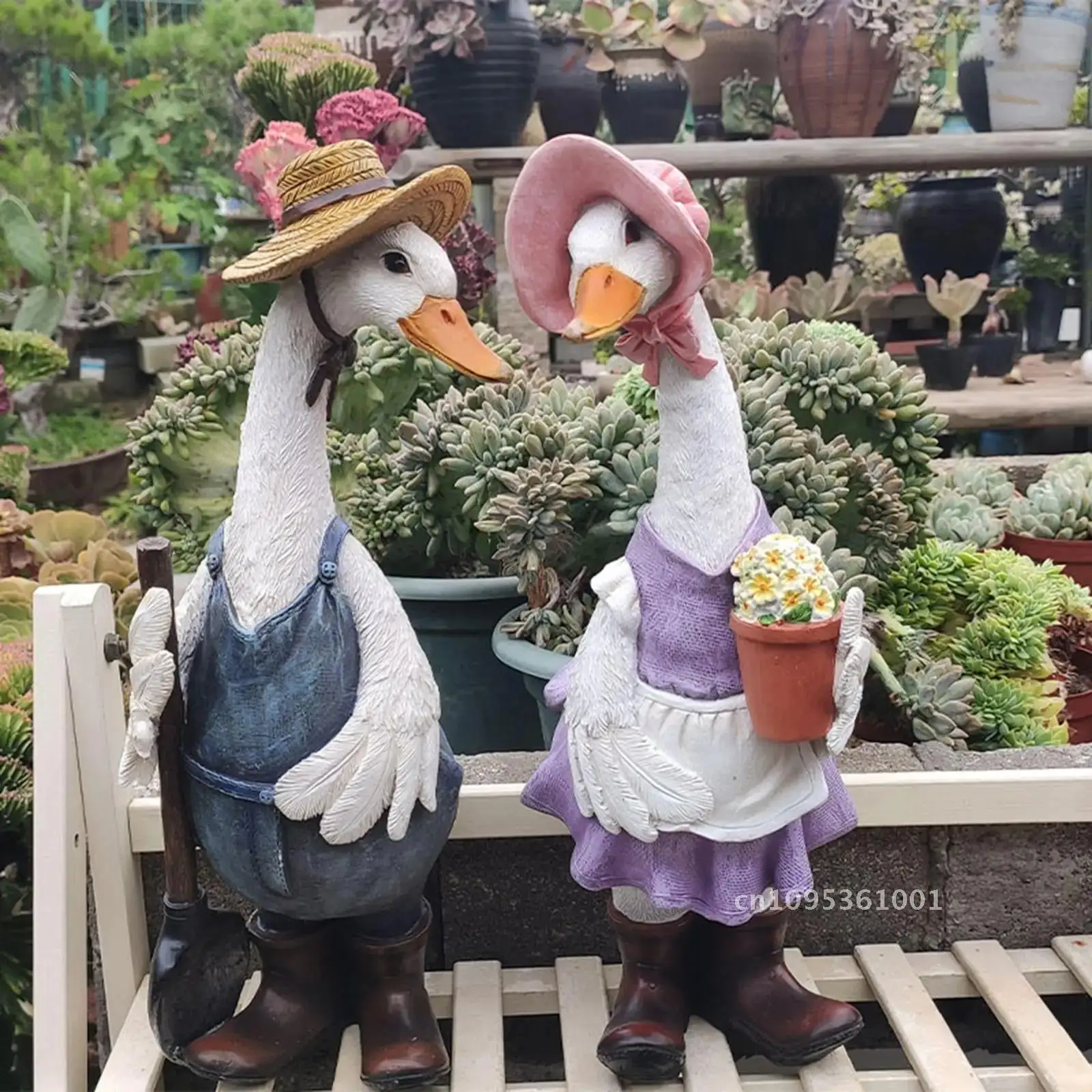 Resin Duck Animals Statues Decor Ornaments For Sculpture Garden Houses Pond Oregon All Spotted Duck Outdoor Gifts Seasons For