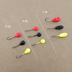 10pcs 0.5g 0.7g 1.1g Crank Jig Head Hook Fishing Hook Head Jig Lure Hard Bait Soft Worm Fishhook Jig Hook For Fishing