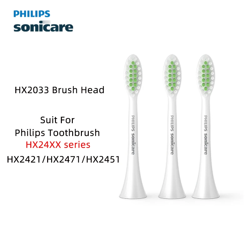 

Philips Gentle Clean Whitening HX2033/02 Насадка для щетки подходит для зубной щетки серии Sonicare 2000, 2100, 3 упаковки насадок