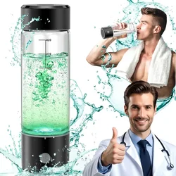 Bottiglia d'acqua a idrogeno, generatore rapido di bottiglie d'acqua a idrogeno da 3 minuti con tecnologia SPE PEM bottiglia d'acqua portatile adatta