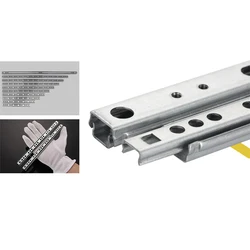 1Pair Micro Drawer Slide Ball Guide Two Sections 17mm Wide Steel Fold Drawer Steel Ball Slide Rail Furniture Hardware Fittings