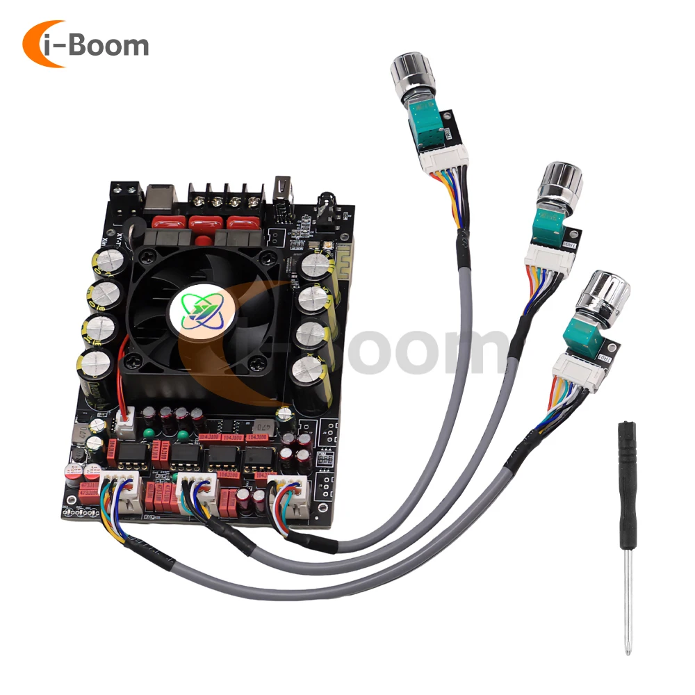DC 12 ~ 36V Class D Amplifier  Bluetooth 5.2 TPA3251 Hi-Fi Audio Amplifier 2 x 220W Dual Channel Stereo Home Theater Amplifier