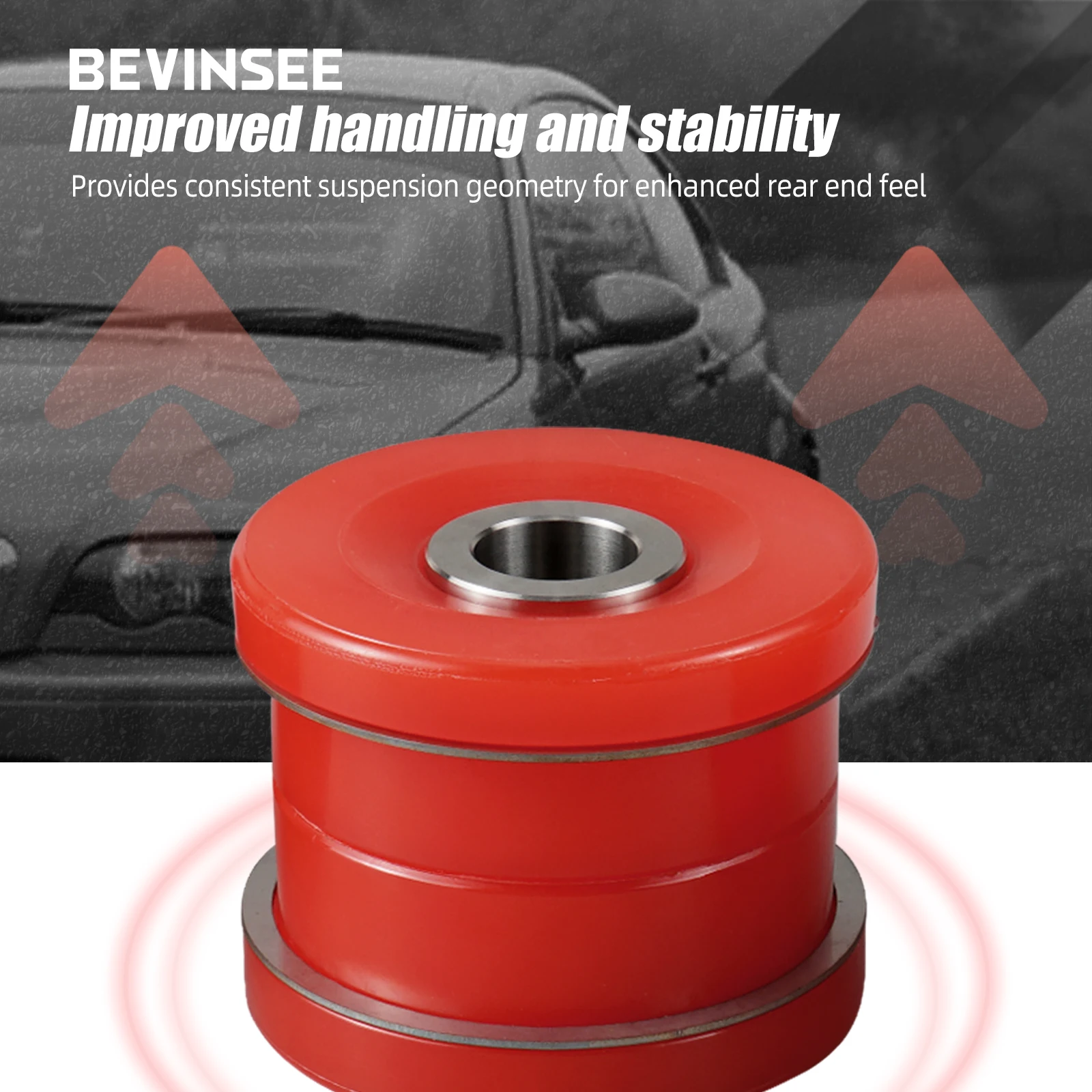 BEVINSEE Polyurethane Rear Subframe Frame Bushing Kit For BMW E46 for BMW X3 E83 Replace 33316770781 33316770783 33316770784