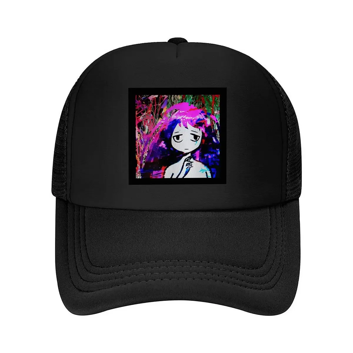 New Colorful Anime Artistic, Psychedelic Manga Art Creation Mesh Baseball Cap