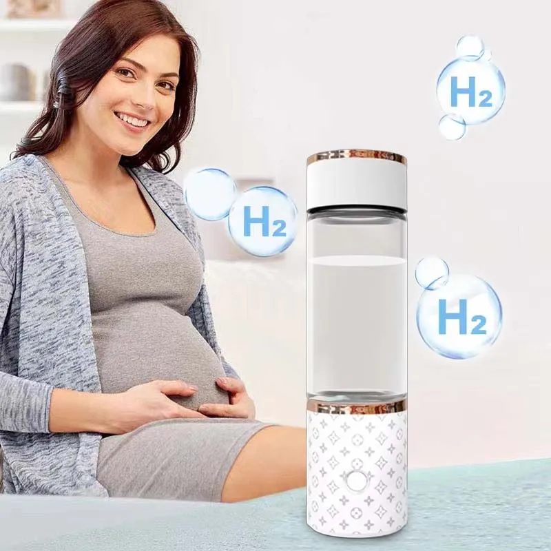 

New Generation 300ML Nano Hydrogen Water Generator Bottle SPE/PEM Electrolysis Water Hydrogenator Healthy Cup With H2 Inhaler