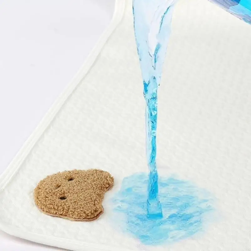 581F كارتون الطفل حفاضات تغيير الوسادة مقاوم للماء القطن مبدل حصيرة الكلمة اللعب الحصير