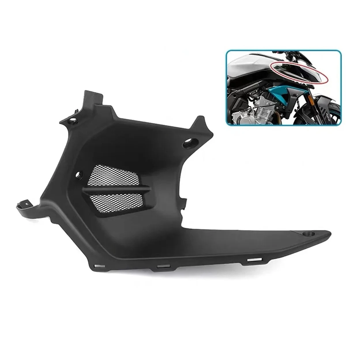 Motorcycle Radiator Fuel Tank Front Decorative Panel CF650-11 Plastic Decorative Cover Ventilation Cover Fit for  675NK