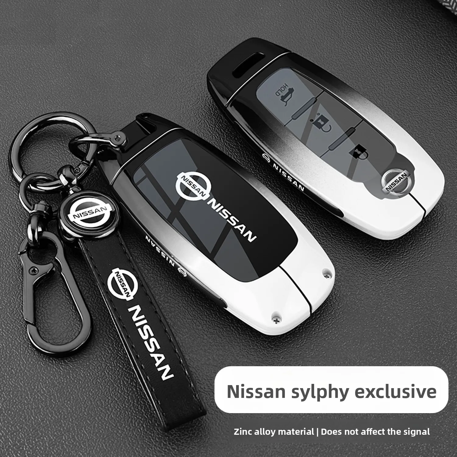 

For Nissan Versa X-Trail T33 Serena Rouge Kicks Pathfinder Ariya Rogue 2024 Key Fob Cover Case Keychain Car Accessories