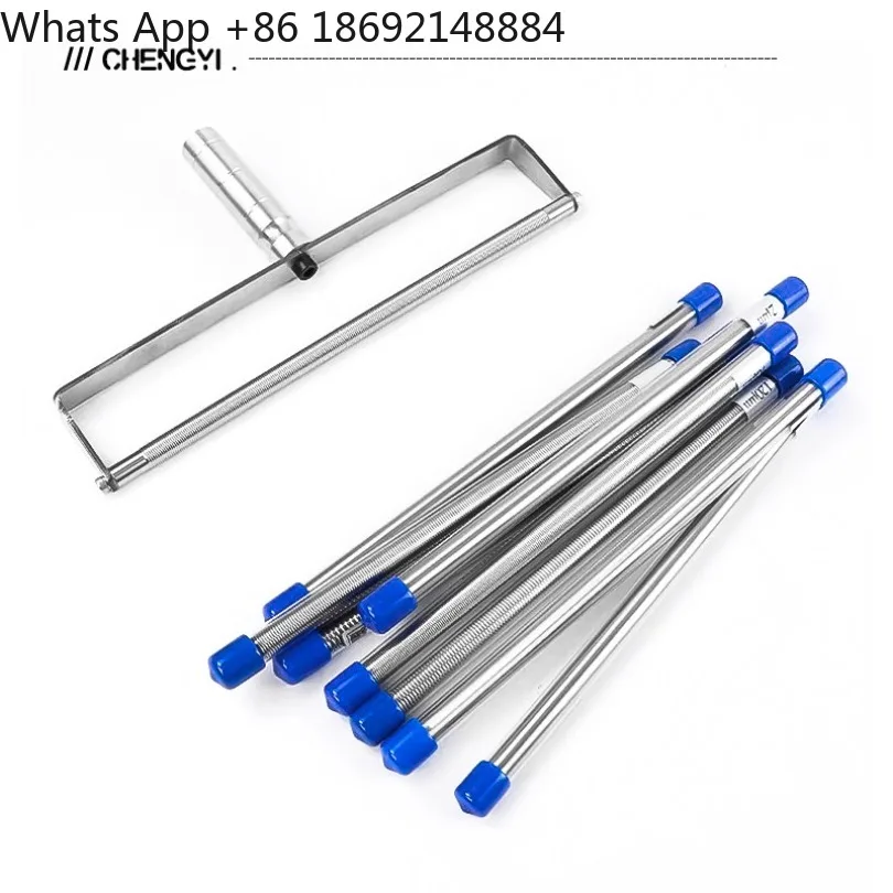 High Precision Wire Bar Coater OSP Extrusion Scraper Bar Liquid Coating Wet Film Preparer (Total Length 240mm)