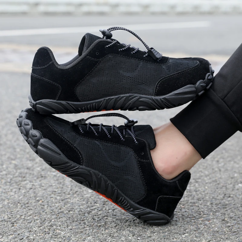 أحذية رياضية كاجوال واسعة من الأمام قابلة للتنفس للرجال والنساء في الهواء الطلق أحذية مشي مضادة للانزلاق للجنسين أحذية تدريب رياضية