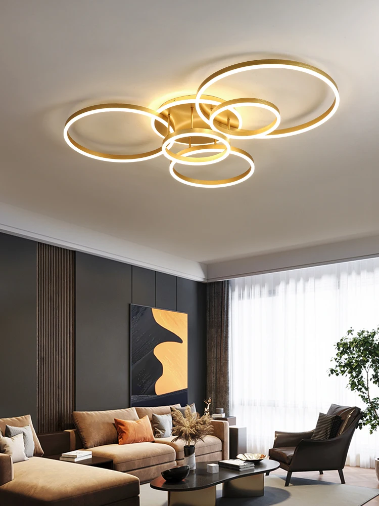 Nordic Modern LED Ceiling Light 3 Circle Bedroom Pendent Lamp Home Decoration Living Room Dining Room Chandelier Indoor lighting