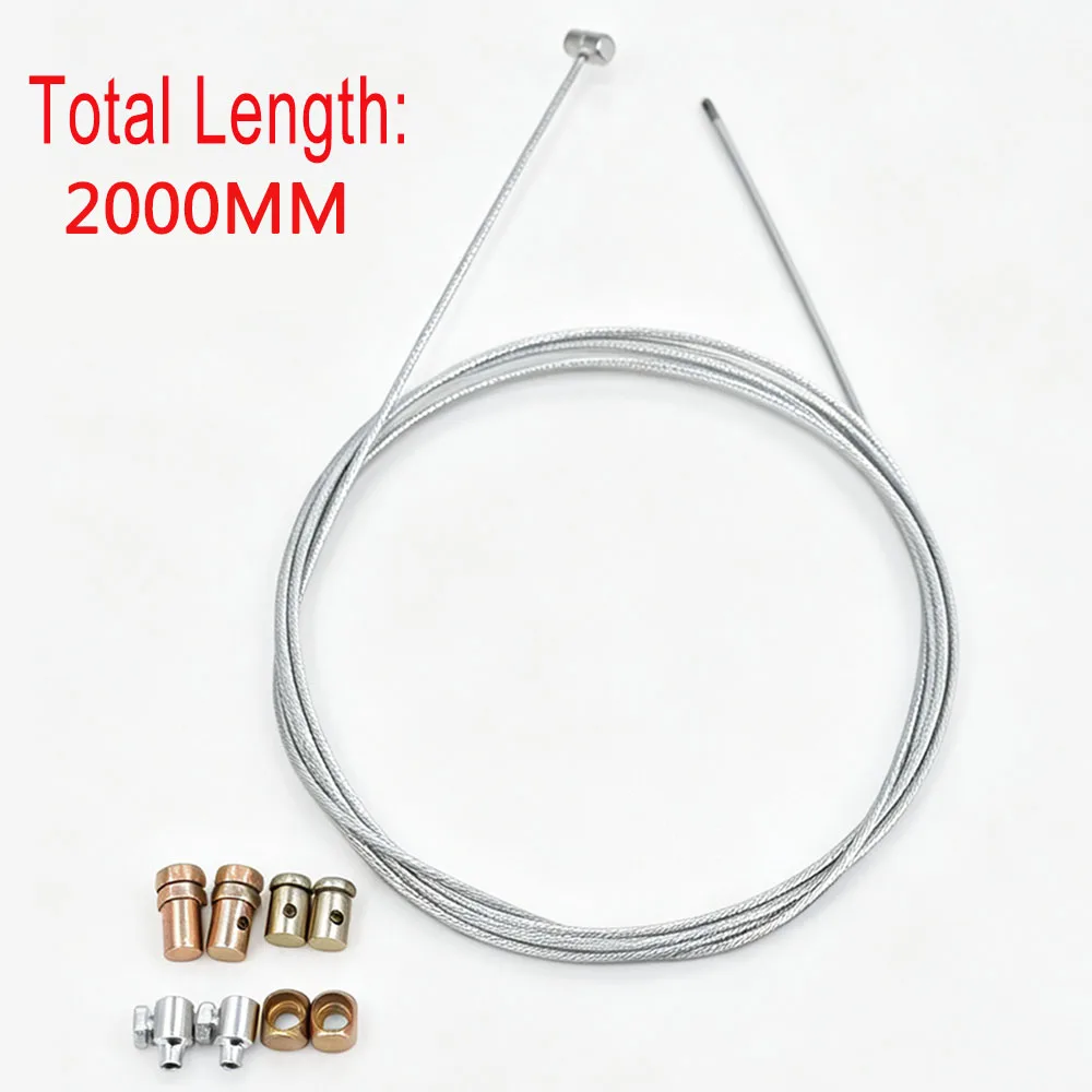 Cable Repair Kit with Solderless Nipple Sleeve Nut Set for Repair Replace Cable Dirt Pit Bike Motorcycle Lawnmower Rotovator