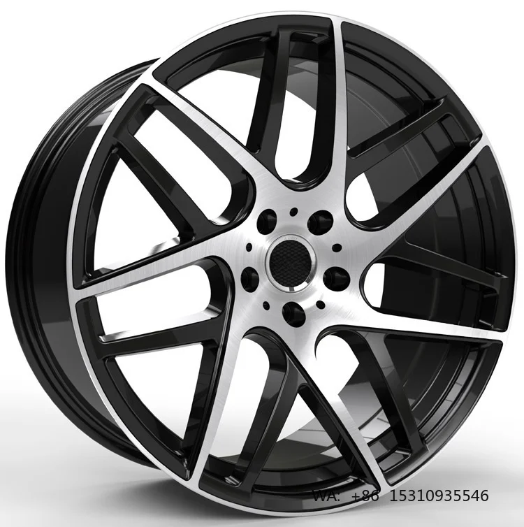 17 Inch Hyper Black Multi Spoke Forged Wheel Hubs Lightweight Alloy Rims For Performance Car Tuning