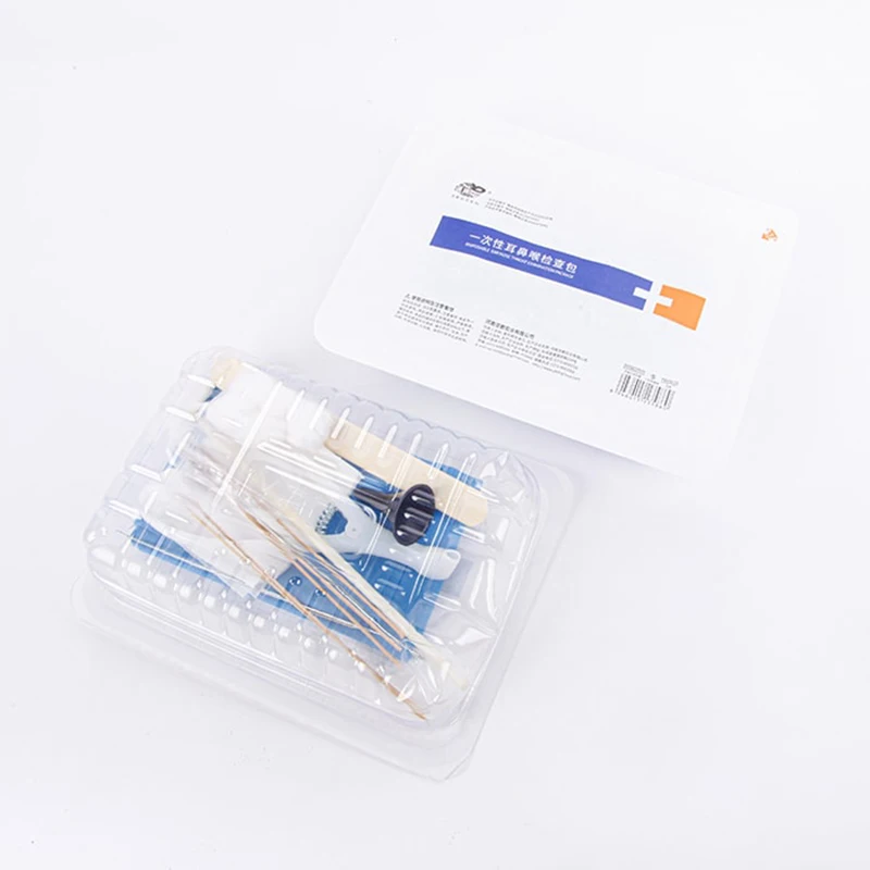 1Set Disposable Ear Nose and Throat Examination Kit Medical Auxiliary Bag For Hospital Clinic Otolaryngology Examination Surgery