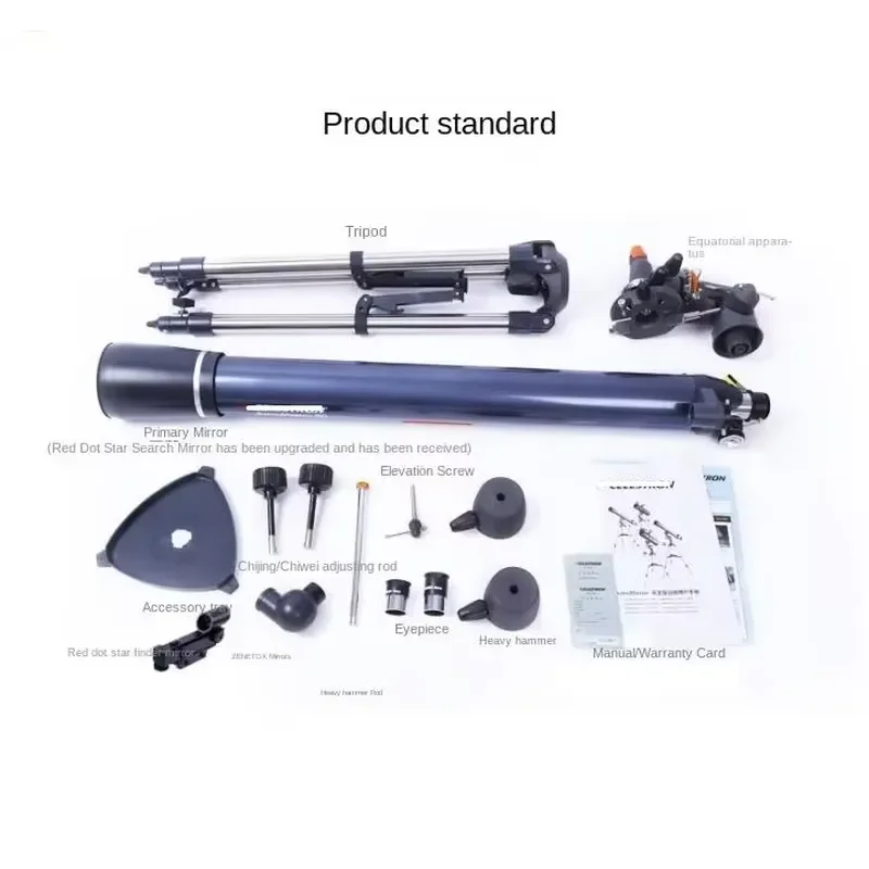AstroMaster 90 EQ Astronomical Telescope Professional Stargazing Deep Space Enhanced High Power 90mm Astronomical Telescope