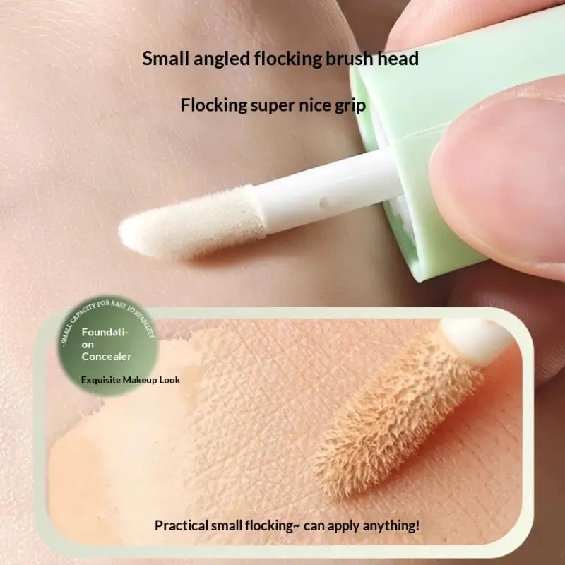 4/6Pcs 5ml Empty Refillable Bottles Liquid Foundation With Wand Brush Refillable Travel Empty Bottle Mini Cosmetics Tools
