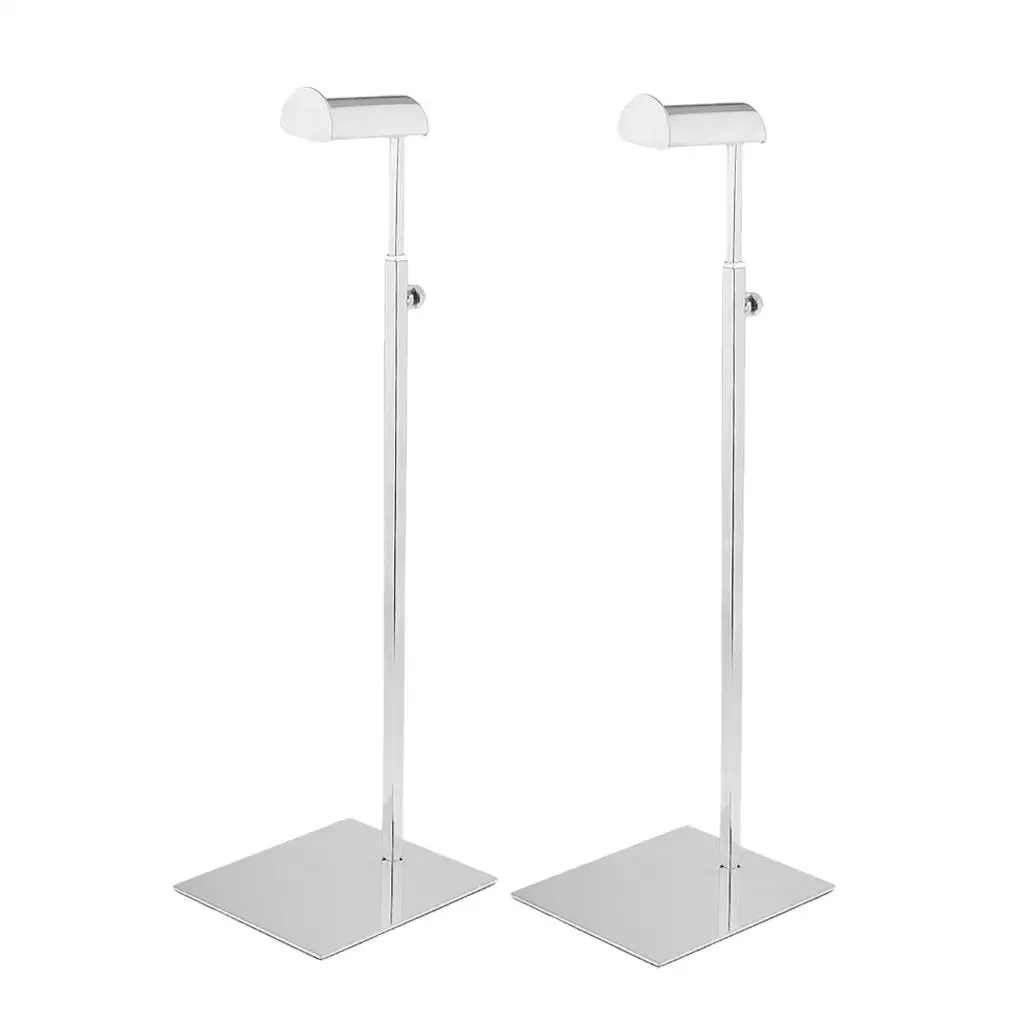 Stainless Steel Handbag Display Rack Adjustable Height Purse Stand Stable Base for Retail Shop Counter