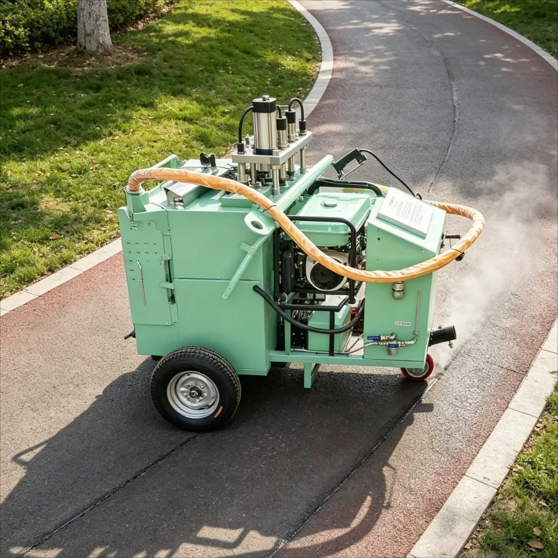 Customized Crack Sealing Machine Trailer Mounted Diesel Fired Asphalt Pavement Repair For Urban Road