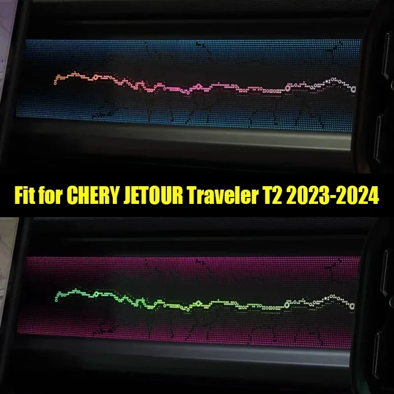 New! Car Co-pilot Ambient Light Panel Fit for Jetour Traveller T2 2023~2025 Modified Second Generation Co-pilot Star Panel Parts