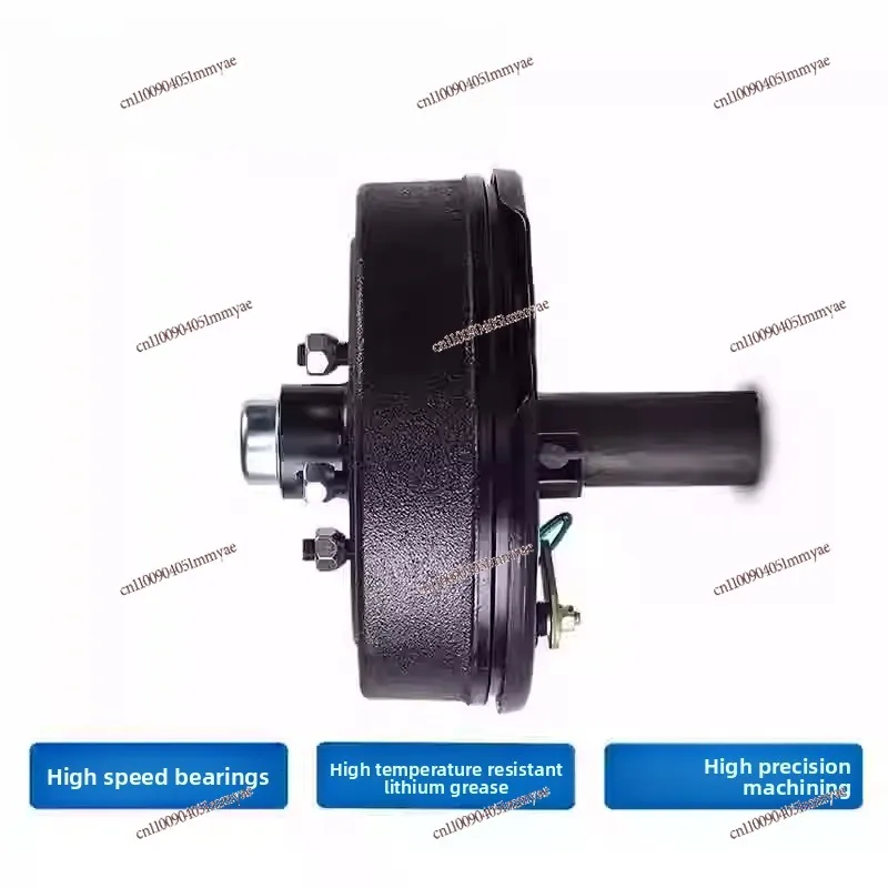 Trailer electric brake hydraulic brake drum, 1.5-2 ton 5/6 hole wheel hub axle short axle