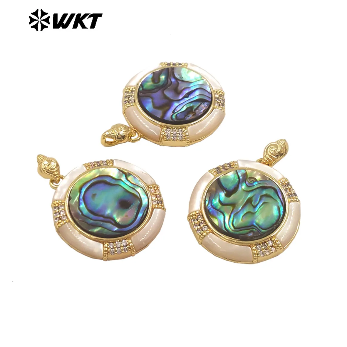 

WT-JP431 Exquisite High-end Feel Mop Shell Special Pendant With 18k Real Gold Plated For Women Wedding Jewelry