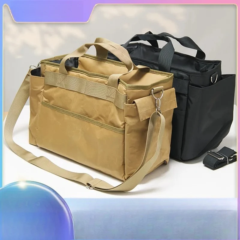 Portable Cosmetic Bag Large Capacity Makeup Brush Storage Organizer Professional Artist Crew Waist Pack Hairdresser Travel