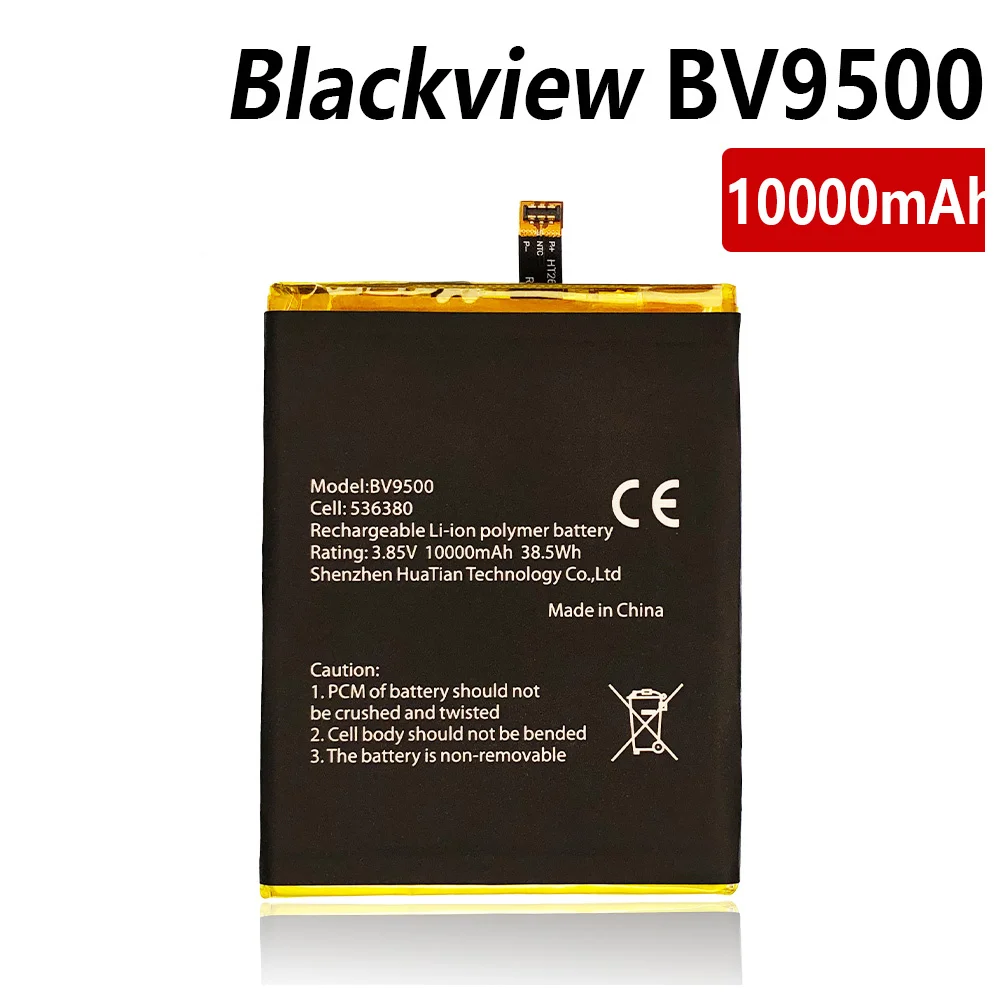 Original 10000mAh BV 9500 New battery For BV9500 Pro MT6763T 536380 Mobile Phone Genuine Replacement Batteries Bateria+Tools