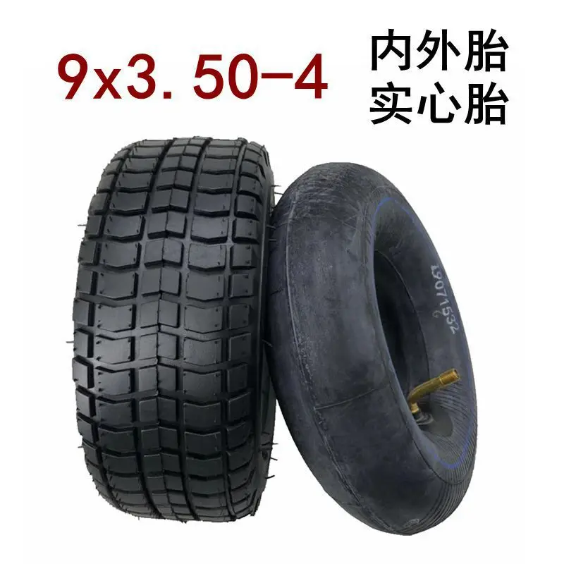 9x3.50-4 Tire Inner Tube 9 inch Wheel Tyre for Turf Rider Tread Lawnmower Golf ATV Pocket Bike Go Kart Mobility Scooter