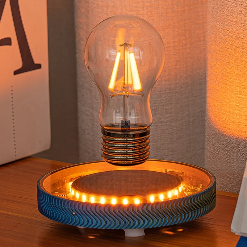Magnetic Levitation Creative Wireless Bulb Lamp Floating Light Bulb Gravity Lamps Magnetic Levitating Home Office Decor