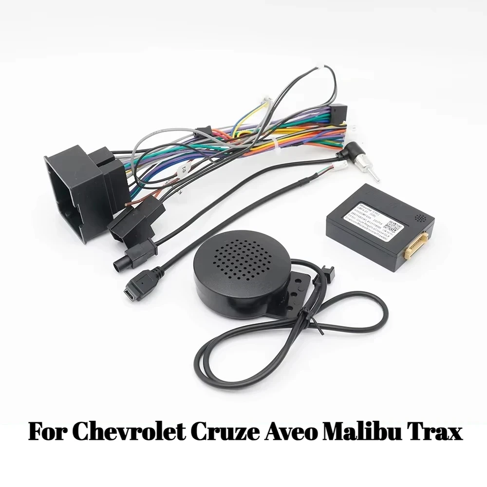 

Для Chevrolet Cruze Aveo Malibu Trax 16-контактный адаптер жгута проводов радио с коробкой CANBUS, провод для установки стерео кабеля