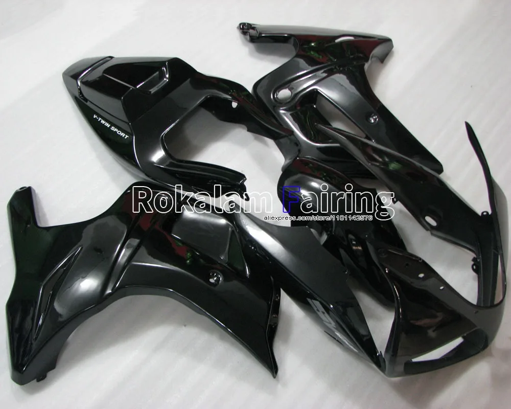 

Обтекатели для Suzuki SV650 S 03-13 SV650S 2003-2013 SV 650S, все глянцевые черные кузовы, комплект обтекателей для мотоцикла